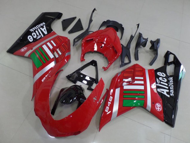 2007-2012 Alice with Green Ducati 848 1098 1198 Fairings