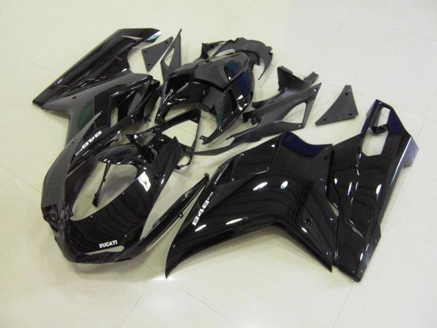 2007-2012 Glossy Black Ducati 848 1098 1198 Fairings 2007-2012 Glossy Black Ducati 848 1098 1198 Fairings