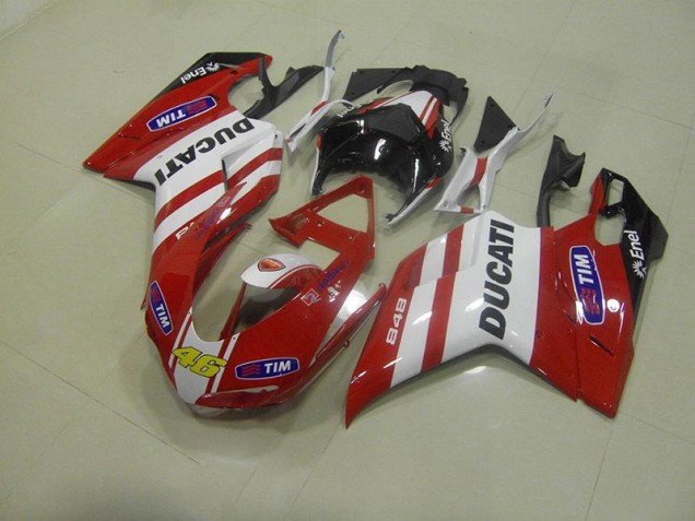 2007-2012 Red 46 Ducati 848 1098 1198 Fairings 2007-2012 Red 46 Ducati 848 1098 1198 Fairings