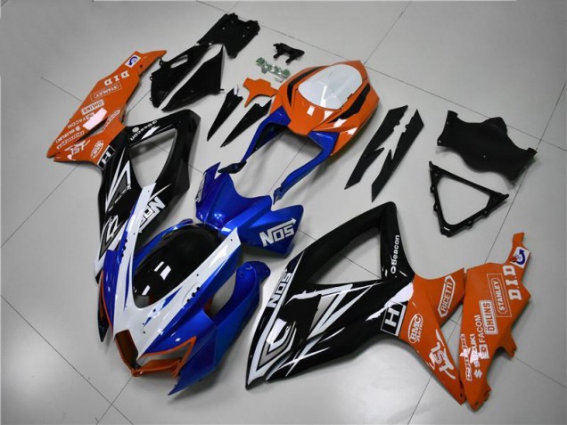 2008-2010 Blue Orange Suzuki GSXR 600/750 Fairings 2008-2010 Blue Orange Suzuki GSXR 600/750 Fairings