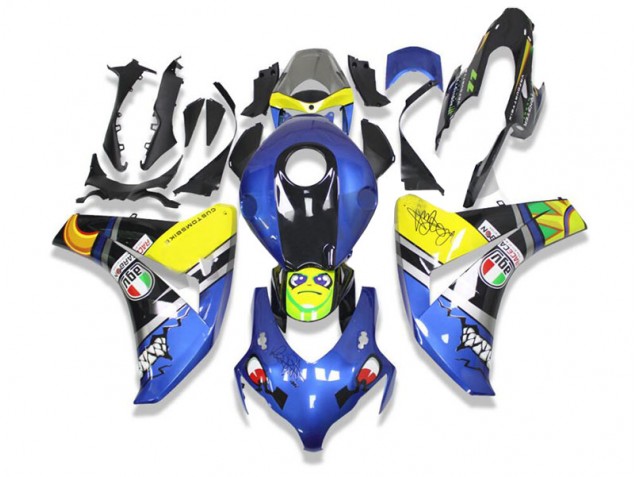 2008-2011 Blue Shark Honda CBR1000RR Fairings 2008-2011 Blue Shark Honda CBR1000RR Fairings