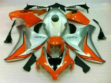 2008-2011 Silver Orange Honda CBR1000RR Fairings