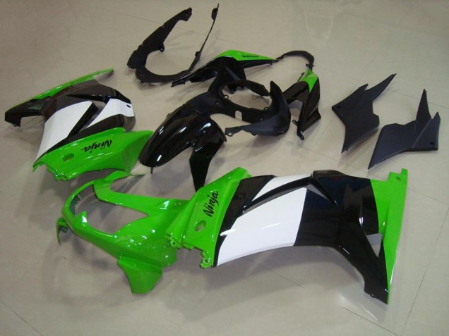 2008-2012 Green White Black Kawasaki Ninja ZX250R Fairings 2008-2012 Green White Black Kawasaki Ninja ZX250R Fairings