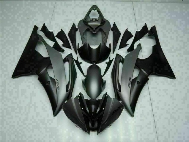 2008-2016 Grey Black Yamaha YZF R6 Fairing Kit 2008-2016 Grey Black Yamaha YZF R6 Fairing Kit