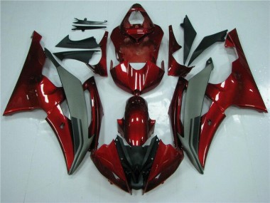 2008-2016 Red Grey Yamaha YZF R6 Fairings