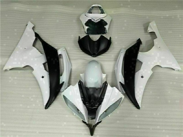 2008-2016 White Black Yamaha YZF R6 Fairing Kit & Bodywork 2008-2016 White Black Yamaha YZF R6 Fairing Kit & Bodywork