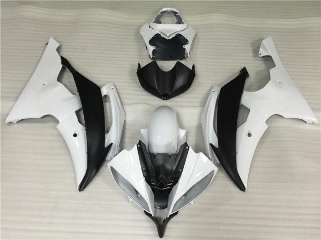 2008-2016 White Black Yamaha YZF R6 Fairing Kits 2008-2016 White Black Yamaha YZF R6 Fairing Kits