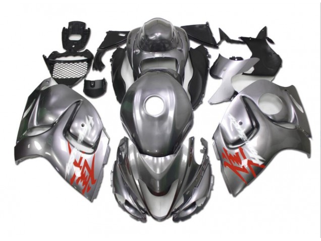 2008-2019 Silver Suzuki GSXR 1300 Fairings 2008-2019 Silver Suzuki GSXR 1300 Fairings