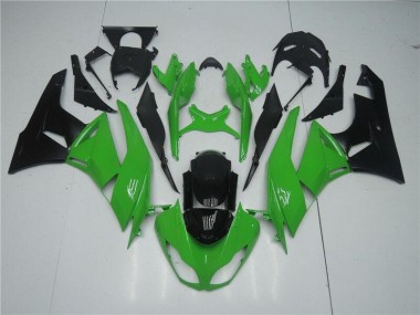 2009-2012 Green Black Kawasaki Ninja ZX6R Fairings