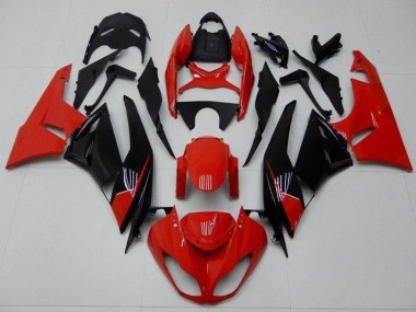 2009-2012 Red Black Kawasaki Ninja ZX6R Fairings