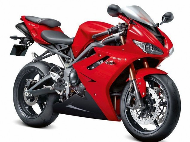 2009-2012 Red Black Triumph Daytona 675 Triple Fairings