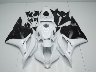 2009-2012 White Matte Black Honda CBR600RR Fairings