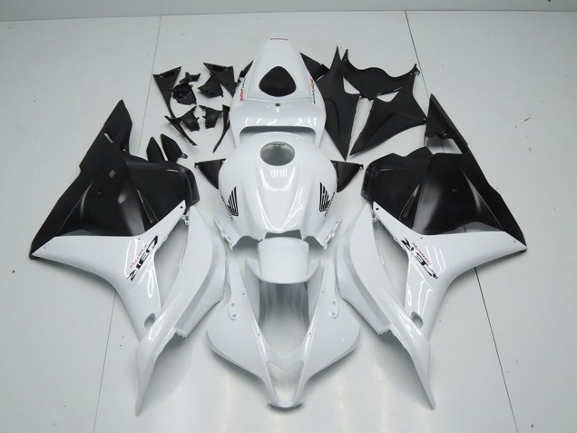 2009-2012 White Matte Black Honda CBR600RR Fairings 2009-2012 White Matte Black Honda CBR600RR Fairings