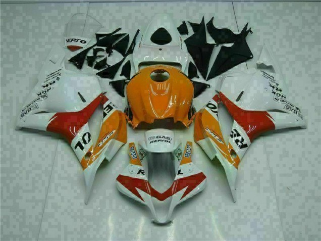 2009-2012 White Orange Honda CBR600RR Fairings 2009-2012 White Orange Honda CBR600RR Fairings