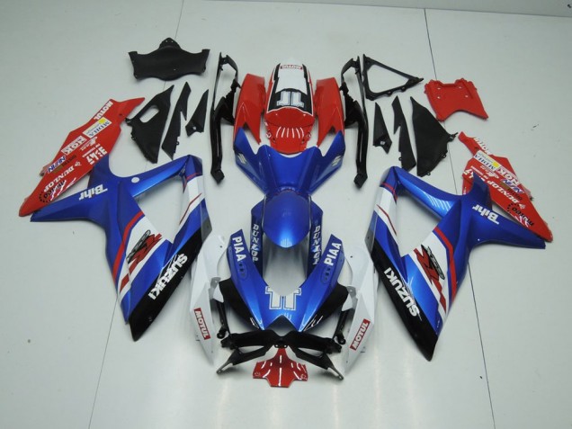 2009-2016 Blue and Red Suzuki GSXR 1000 Fairings 2009-2016 Blue and Red Suzuki GSXR 1000 Fairings
