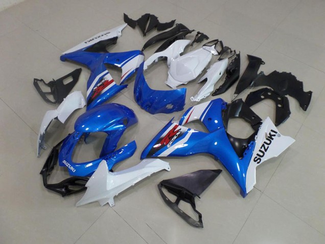 2009-2016 Blue White Suzuki GSXR 1000 Fairings 2009-2016 Blue White Suzuki GSXR 1000 Fairings