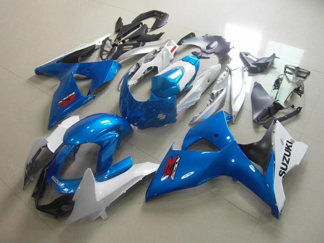 2009-2016 White Blue Suzuki GSXR 1000 Fairings 2009-2016 White Blue Suzuki GSXR 1000 Fairings