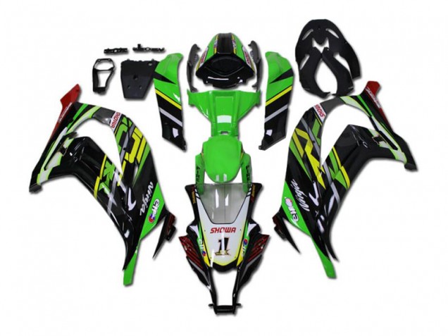 2011-2015 Green Black Kawasaki Ninja ZX10R Abs Fairing Kit 2011-2015 Green Black Kawasaki Ninja ZX10R Abs Fairing Kit