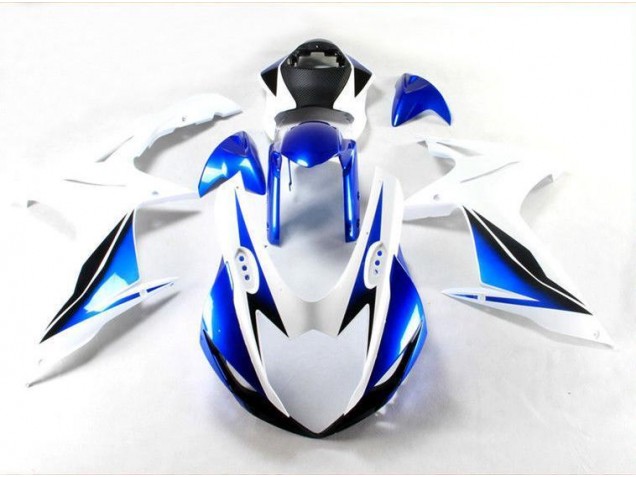 2011-2020 Blue White Suzuki GSXR 600/750 Fairings Replacement 2011-2020 Blue White Suzuki GSXR 600/750 Fairings Replacement