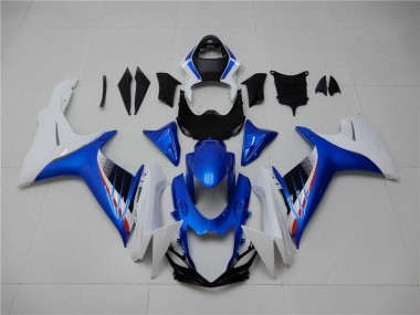 2011-2020 Blue White Suzuki GSXR 600/750 Plastics Fairing Kits