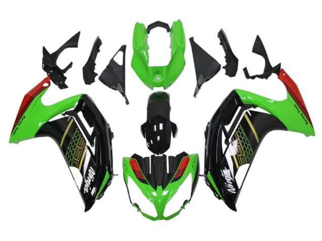 2012-2016 Green Black Kawasaki Ninja EX650 Fairings 2012-2016 Green Black Kawasaki Ninja EX650 Fairings
