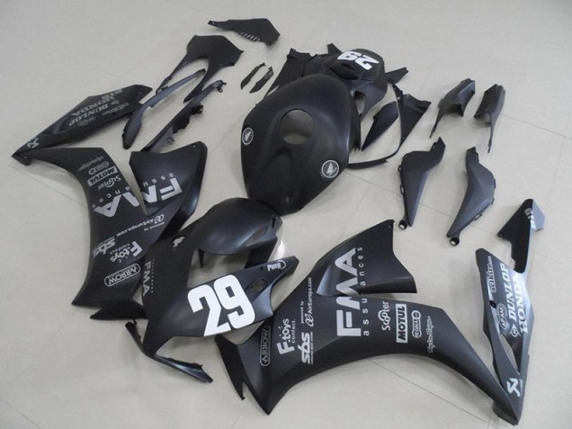 2012-2016 Matte Black Grey Decals Honda CBR1000RR Fairings 2012-2016 Matte Black Grey Decals Honda CBR1000RR Fairings