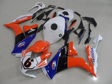 2012-2016 Orange White TT Legend Honda CBR1000RR Fairings