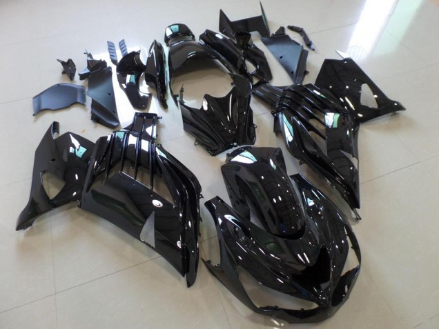 2012-2019 Glossy Black Kawasaki Ninja ZX14R Fairings 2012-2019 Glossy Black Kawasaki Ninja ZX14R Fairings