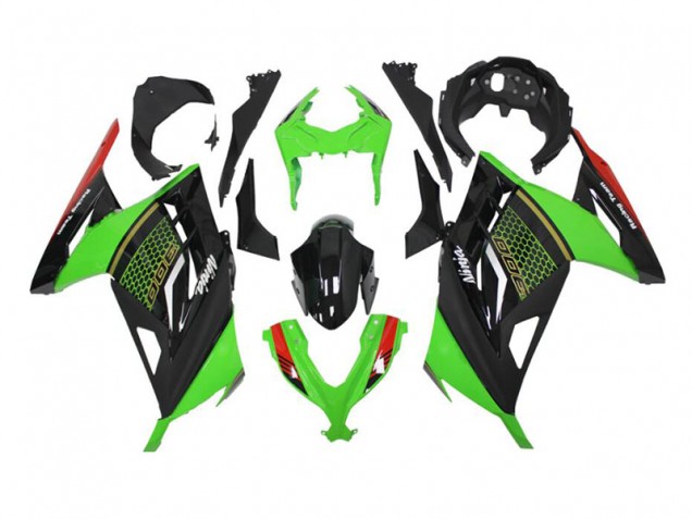 2013-2016 Green Black Kawasaki Ninja EX300 Fairings