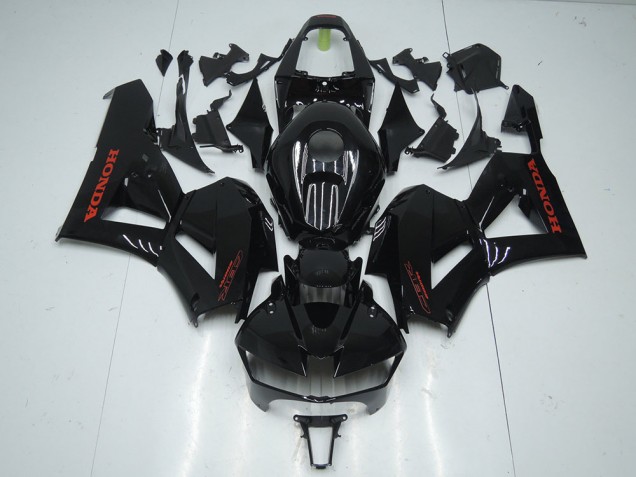 2013-2019 Glossy Black with Red Sticker Honda CBR600RR Fairings 2013-2019 Glossy Black with Red Sticker Honda CBR600RR Fairings