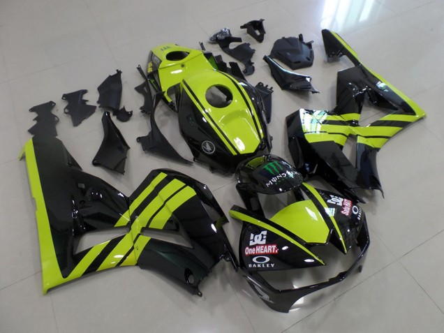 2013-2019 Green Black Honda CBR600RR Fairings 2013-2019 Green Black Honda CBR600RR Fairings