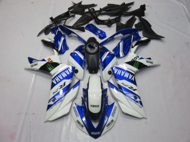 2015-2018 White Monster Yamaha YZF R3 Fairings
