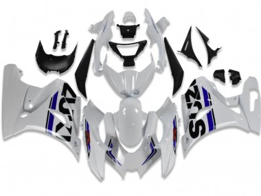 2017-2019 White Blue Suzuki GSXR 1000 Fairings
